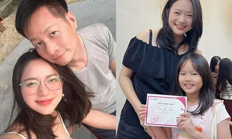 Con gái Phan Như Thảo 9 tuổi mặt xinh phúc hậu, được khen giống y đúc đại gia nghìn tỷ Đức An