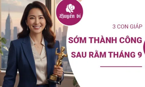 Sau rằm tháng 9, 3 con giáp này sẽ bứt phá ngoạn mục, vận may và thành công gõ cửa liên tiếp