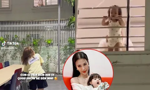 Con gái trèo cửa sổ gọi "Mẹ", dù rất muốn nhưng Đông Nhi không thể về luôn với con vì lý do này