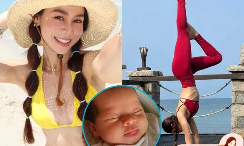 Cô giáo yoga nổi tiếng của Hồ Ngọc Hà sinh con 2 quốc tịch, chồng chi 100 triệu chăm vợ đẻ phòng vip