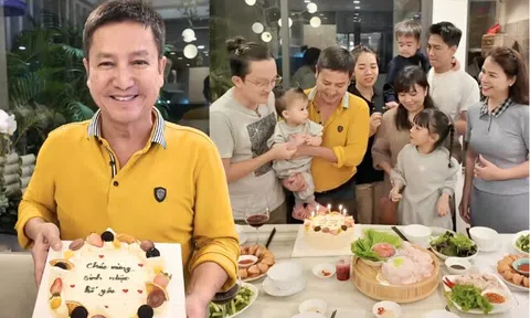 NSƯT Chí Trung mừng tuổi 65: Khoe cảnh con cháu sum vầy, bạn gái kém 18 tuổi cũng có mặt chuẩn người một nhà