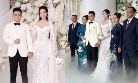 Hôn lễ Đỗ Thị Hà ở Hà Nội: Thiếu gia Viết Vương bật khóc khi nghe vợ hẹn thề, tặng cô dâu đám cưới cổ tích