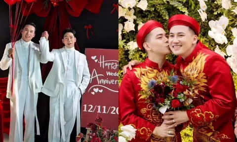 Thanh Đoàn và Hà Trí Quang làm lễ "hấp hôn" sau 1 năm làm đám cưới hoành tráng, đáp trả khi bị nói "làm lố"