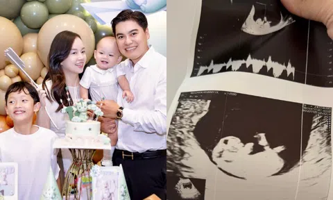 Ly Kute mang bầu lần 3, quý tử với chồng làm trong ngành công an mới thôi nôi đã chuẩn bị "lên chức" anh