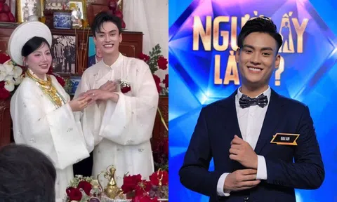 Chú rể trang điểm đậm hơn cô dâu đang "gây sốt" MXH: Là nam chính "Người ấy là ai", tốt nghiệp thủ khoa đại học