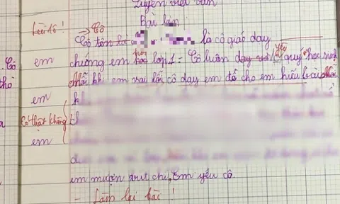 Viết văn tả cô giáo nhưng lại tiết lộ “bí mật” liên quan đến bác bảo vệ, bé học sinh bị gạch đỏ bài