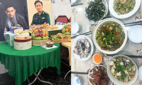 Em ruột NSƯT Quý Bình tổ chức sinh nhật cho anh trai quá cố, dọn mâm cỗ đủ đầy nhớ thương người đã khuất