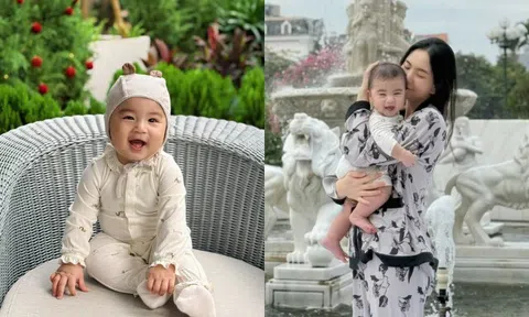 Mai Ngọc tự hào khoe quý tử thân thiện lúc nào cũng cười, được lòng từ bác lao công đến ông bảo vệ