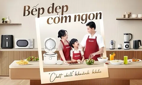 Trọn bộ bếp Sharp: Bí quyết giúp gia đình trẻ gìn giữ khoảnh khắc “Cơm nhà là nhất”