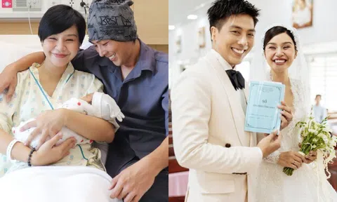 Người mẫu Lê Thu Trang sinh con sau 3 tháng làm đám cưới