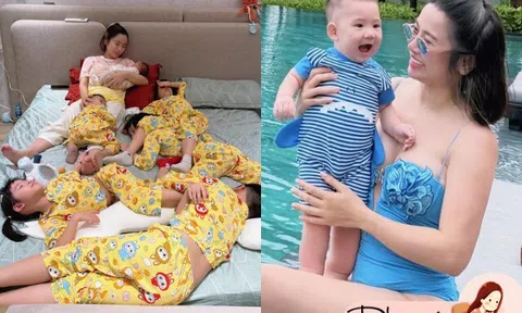 Mỹ nhân Hà Nội 9 năm đẻ liên tiếp 6 con dù mắc bệnh khó sinh, 37 tuổi làm mẹ đơn thân đẹp mơn mởn