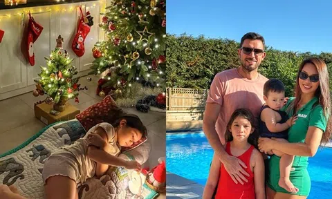 Sao Việt 24h: Không chờ nổi Giáng sinh, con gái Hà Anh ngủ cạnh cây thông vì quá háo hức, nhà nữ siêu mẫu đẹp như cổ tích