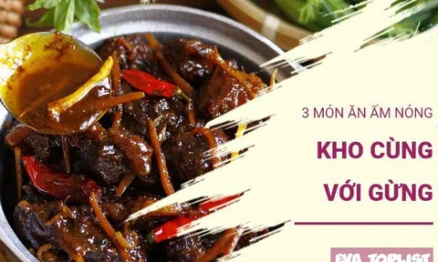 Thơm nồng hương gừng: Ba món kho khiến bữa cơm nhà thêm hấp dẫn