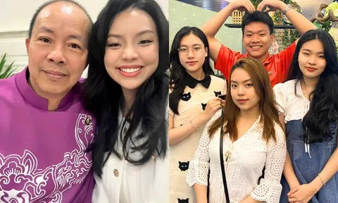 NSƯT Đức Hải đưa các con đi xem kịch giá 20 triệu/vé, cặp sinh 3 nay trưởng thành khó nhận ra