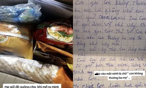 Mẹ ở quê gửi cho nhiều mì tôm, phở gói, con gái mở ra thấy thứ sâu bên trong mà đỏ hoe mắt