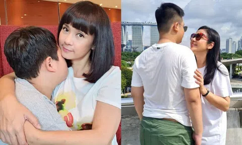 Việt Trinh được con trai "giấu kín" 16 năm tổ chức sinh nhật, quý tử "khổng lồ" ôm mẹ cực ấm lòng
