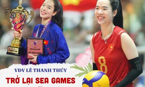 Trở lại SEA Games sau 8 năm, VĐV Lê Thanh Thúy nói về “tượng đài bóng chuyền”, quyết tâm chinh phục mục tiêu vàng