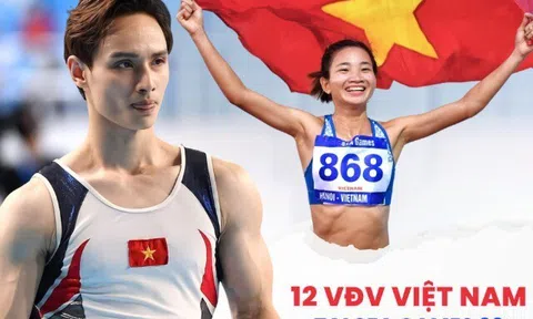 12 VĐV Việt Nam giàu thành tích nhất tham dự SEA Games 33: Người sở hữu 13 HCV, người lập “hat-trick” trong 1 ngày