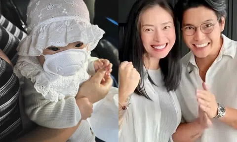 Sao Việt 24h: Ngô Thanh Vân - Huy Trần hiếm hoi khoe nửa gương mặt của con gái, bé Gạo có đôi mắt to tròn hệt mẹ