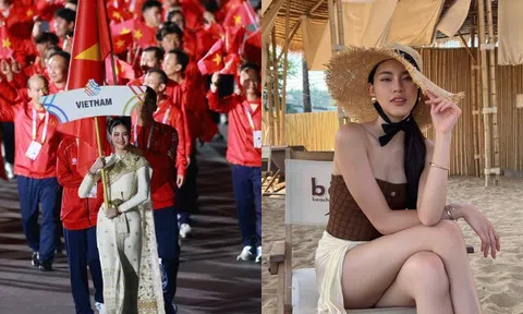Người đẹp 2k3 dẫn đoàn Việt Nam tại SEA Games 33: Đẹp ngọt ngào như "tình đầu quốc dân", được "đôn lên" danh hiệu Á hậu