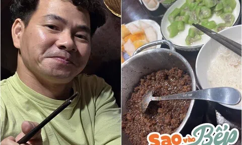 NSND Xuân Bắc đi tiệc về vẫn "mê" cơm nguội, bà xã hé lộ phong cách "bê cả nồi" làm dân mạng thích thú