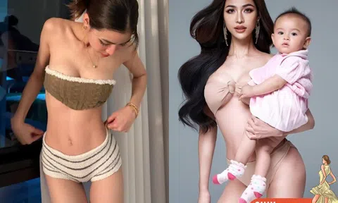 Tình trạng hiện tại của hoa hậu 10X bị tước vương miện vì mang bầu: Đã sinh con, body sau sinh gây “nhức mắt”