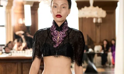 Gigi Hương Giang làm first face, điềm tĩnh và tiết chế trên sàn diễn thời trang