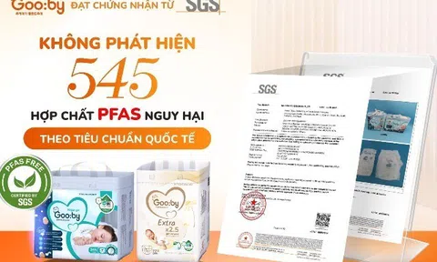 Chuyên gia bỉm đêm Gooby không chứa 545 hợp chất PFAS theo tiêu chuẩn châu Âu