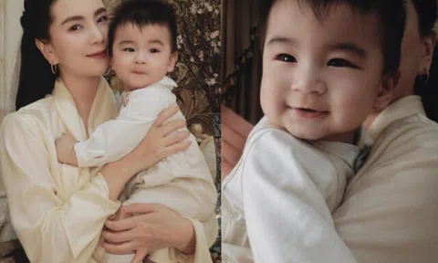 MC Mai Ngọc lần đầu đón sinh nhật bên quý tử, "tiểu thiếu gia Bắc Ninh" sở hữu đôi mắt biết cười đẹp như thiên thần