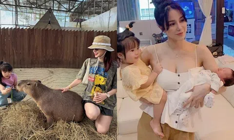 Diệp Lâm Anh sum vầy cùng hai con đầu năm 2026, người đi đường kể cảnh cô một nách hai con đầy vất vả