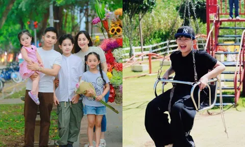 Gia đình Khánh Thi - Phan Hiển đi chơi nhưng "mỗi người một vẻ", quý tử đầu lòng đã "lột xác" thành thiếu niên điển trai