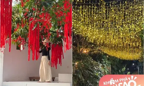 Chưa đến Tết, cơ ngơi 50.000m2 của Vân Trang ở Đồng Tháp đã siêu lung linh: Nữ đại gia leo trèo, "xào" lại đồ cũ