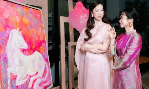 Nữ hoạ sĩ Vương Linh thổi hồn đương đại cho truyền thuyết "Sơn Tinh - Thuỷ Tinh"