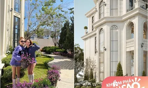 Điều ước thành hiện thực: Huyền Baby khoe căn biệt thự "dưỡng già" cùng bạn thân đẹp như mơ đã hoàn thiện