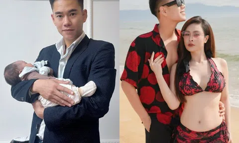 Hot girl Hà Nội sinh con với "anh bán phở 1m86 điển trai nhất VTV": Chồng vụng về, chu đáo trong lần đầu làm bố