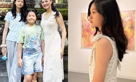 Hoa hậu Hương Giang nuôi 2 con gái lai Trung Quốc trong tình yêu nghệ thuật, ái nữ cao gần 1m8 có khí chất tiểu thư