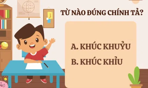 Trả lời câu đố Tiếng Việt trong 1 giây: Khúc khuỷu hay khúc khỉu đúng chính tả?