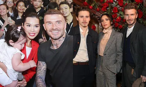 Siêu mẫu Hà Anh công khai ủng hộ vợ chồng David Beckham, khoe hình ảnh ái nữ lai Tây chụp cùng cựu danh thủ