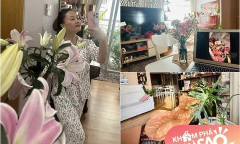 "Ngôi nhà hạnh phúc và may mắn" của ca sĩ Thu Phượng và chồng Tây lúc nào cũng ngập tràn hoa, đầy sinh khí