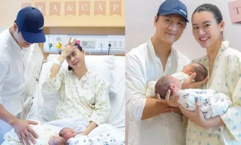 Sao nữ làm đám cưới riêng tư chỉ mời 80 khách nay đón cặp song sinh đáng yêu, mất ngủ vì chăm 2 con cùng lúc