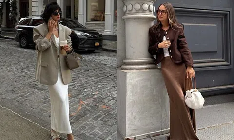 Chân váy satin chưa từng hết hot, áp dụng 4 mẹo phối đồ giúp chị em có ngay outfit công sở thời thượng mùa đông