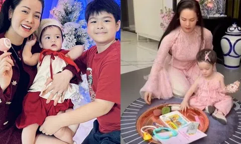 Ái nữ lai nhà Nhật Kim Anh chọn nối nghiệp mẹ trong ngày thôi nôi, được anh trai chung nửa huyết thống tặng quà "khủng"