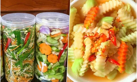 6 món dưa muối chua chua, giòn ngon cực ngon, làm cấp tốc ăn ngày Tết để giải ngán