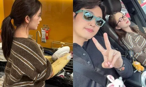 Đình Tú trêu vợ là "máy rửa bát" đầu năm mới, bị Ngọc Huyền vạch trần sự thật "bật ngửa"