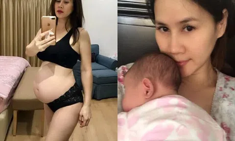 Mỹ nhân Đồng Tháp "cả nước biết mặt" bí mật sinh con ở Mỹ, đứa trẻ chào đời đúng mùng 1 Tết, giống hệt mẹ