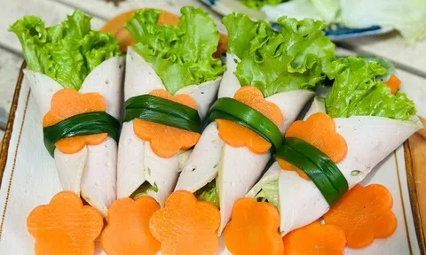 Giò lụa thừa nhiều sau Tết, mẹ đảm đem làm kiểu này cực thanh mát, chồng con ăn hết sạch