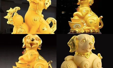 Trắc nghiệm tâm lý: Bạn sẽ đặt tượng chú chó vàng nào trong phòng khách?