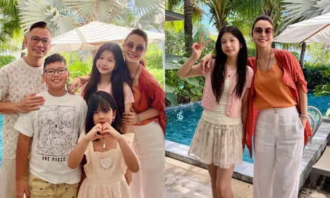 Jennifer Phạm đưa 3 con đi chơi Tết, đại tiểu thư nhà đại gia Đức Hải nay trổ mã xinh đẹp ngỡ ngàng