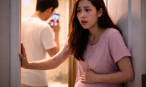 Bầu sắp đẻ nửa đêm nghe chồng gọi: "Em yêu" trong nhà tắm, mở cửa ra tôi tái mặt nộp đơn ly hôn