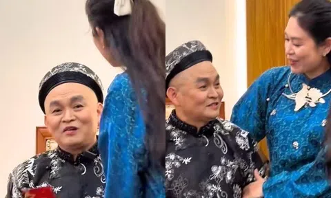 "Con gái" Xuân Hinh vui sướng khi nhận lì xì: Từng nghỉ diễn 20 năm sau vai "để đời", được chồng chiều hết mực